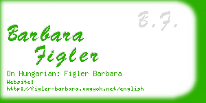 barbara figler business card